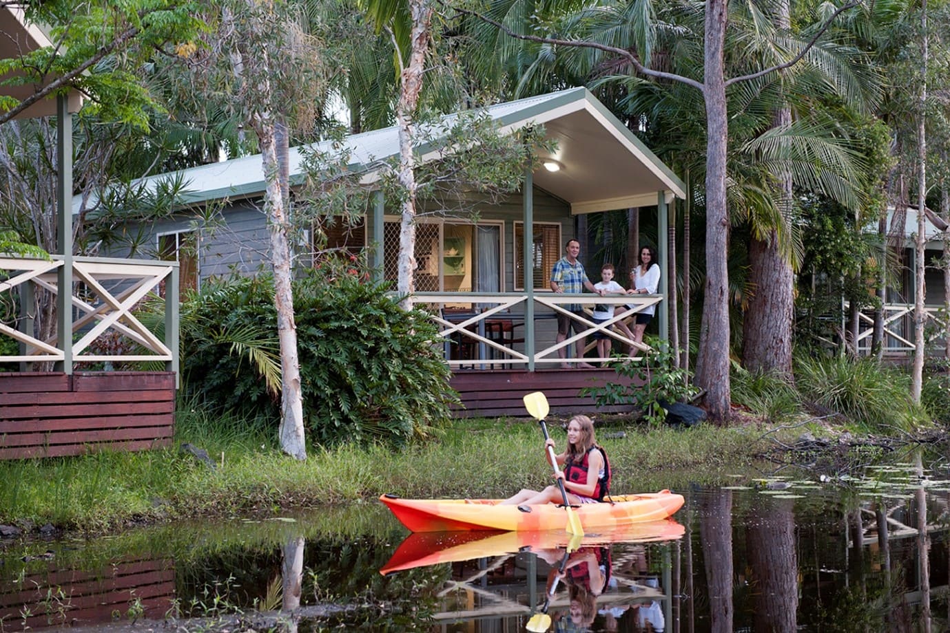 Camping trips prove popular for families over school holidays with 72% Cabin occupancy, an increase on 2019 figures.