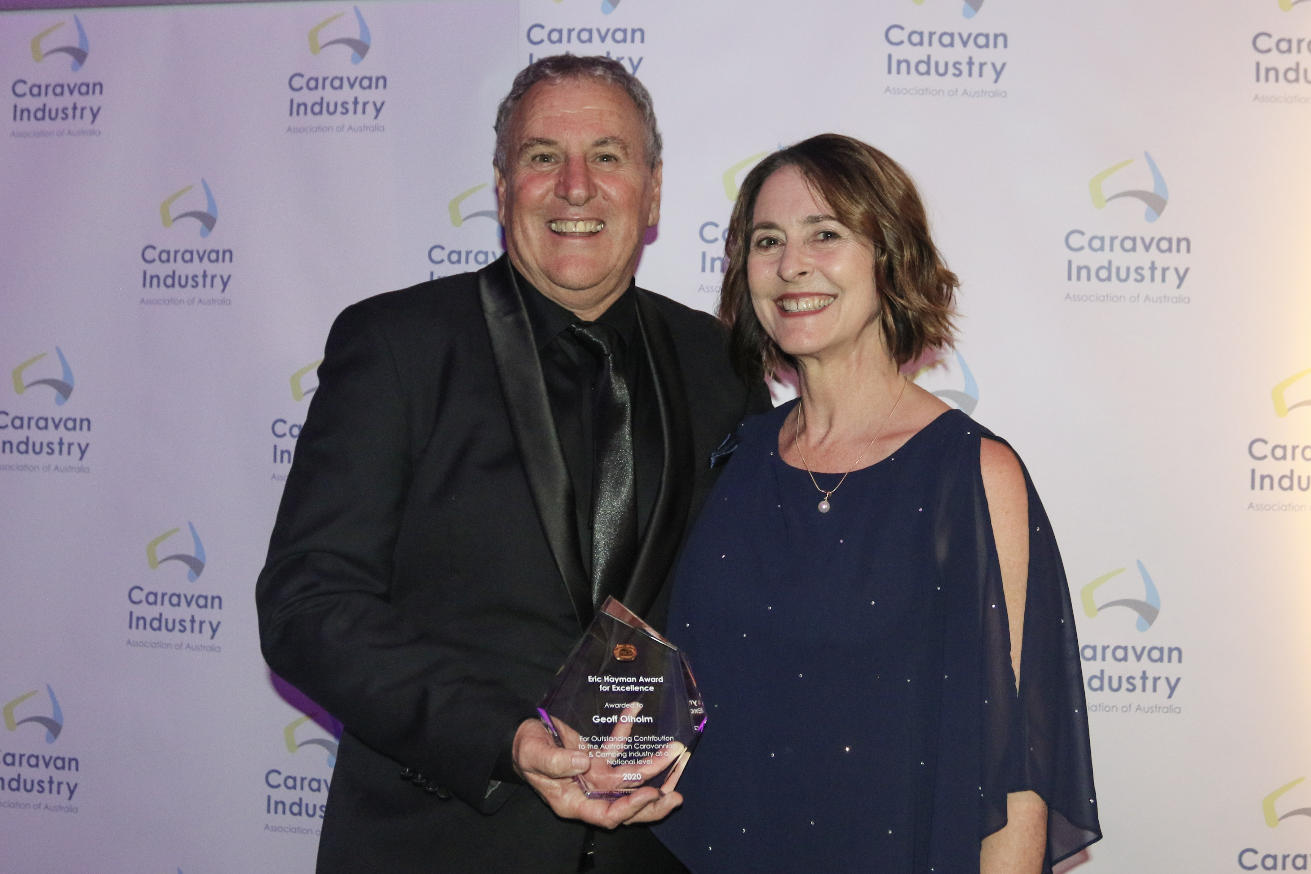 Caravan Industry Award winners, recognising outstanding contribution to the sector at 2021 National Conference