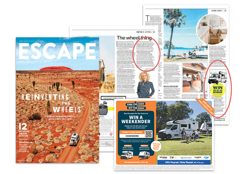 Caravan Industry’s hugely successful partnership with News Corp puts camping ‘front of mind’ to over 3.2 million Australians daily for 28 consecutive days.