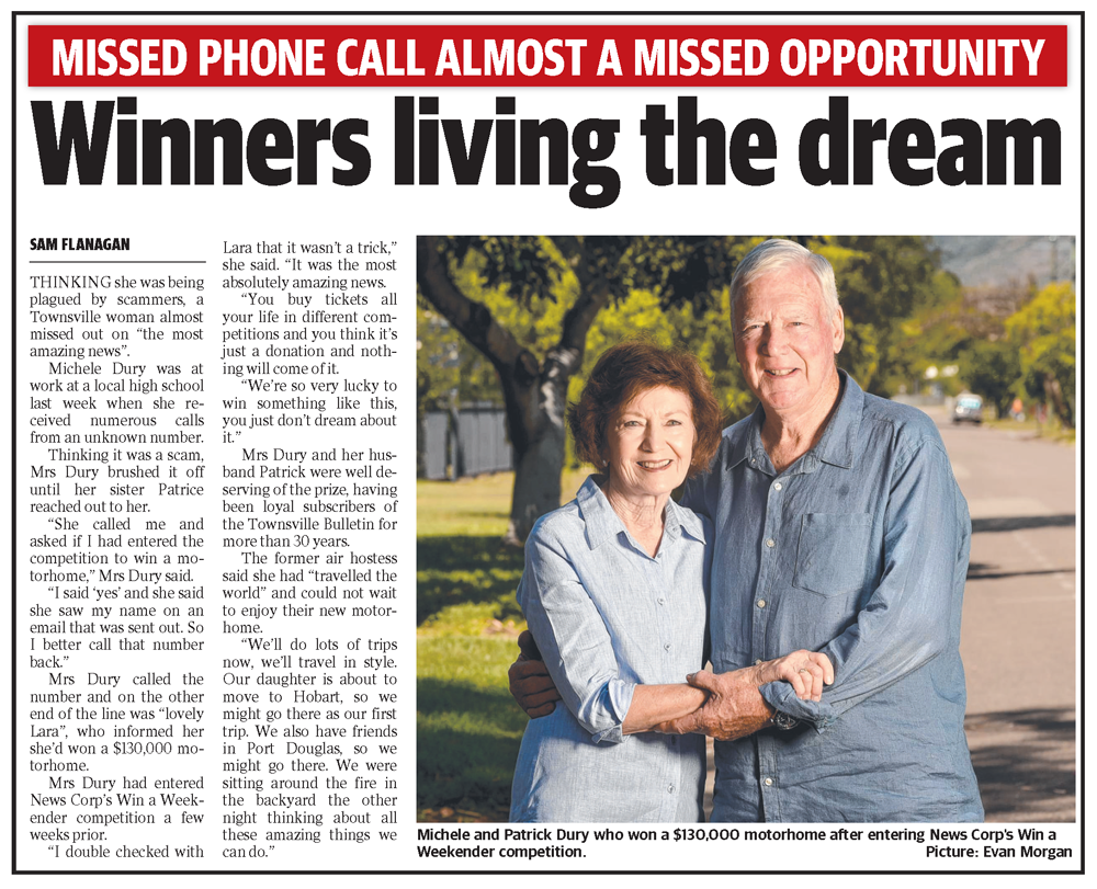 Caravan Industry’s hugely successful partnership with News Corp puts camping ‘front of mind’ to over 3.2 million Australians daily for 28 consecutive days.