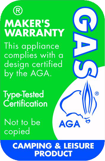 AGA certification label, green
