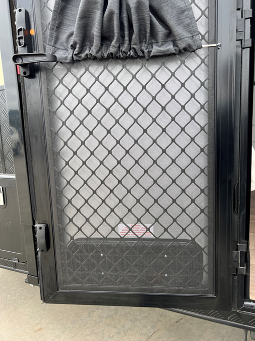 Ventilation warning sticker in position